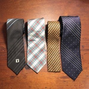 4 Men’s Vintage Ties, Playboy, Guy Laroche, Others